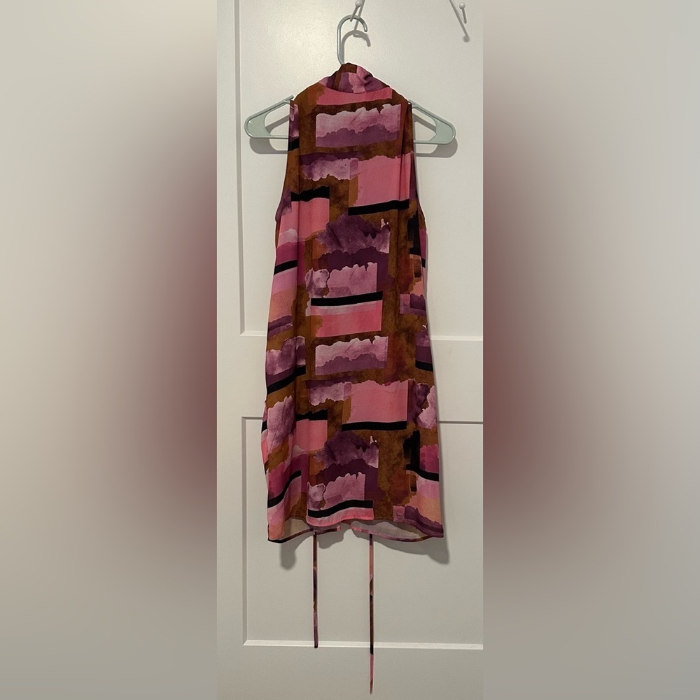Bar III Pink and Brown Midi Dress - Picture 5 of 10